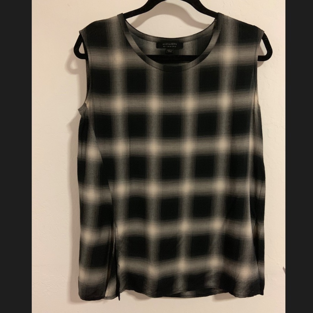 All Saints | plaid top
